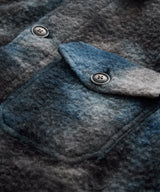 Tie Dye Boucle Chore Jacket in Blue Note