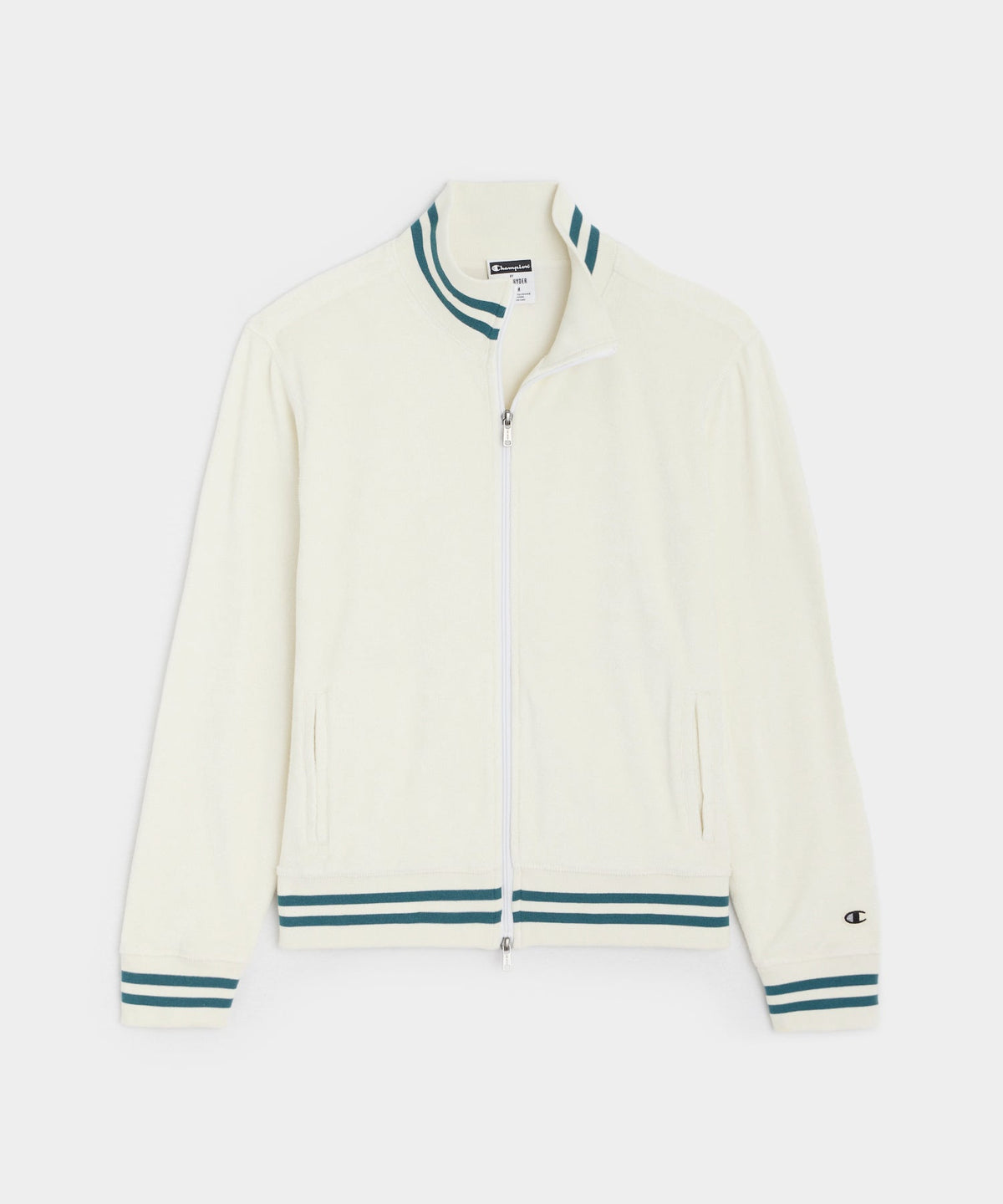 Champion Tipped Terry Jacket in Bisque