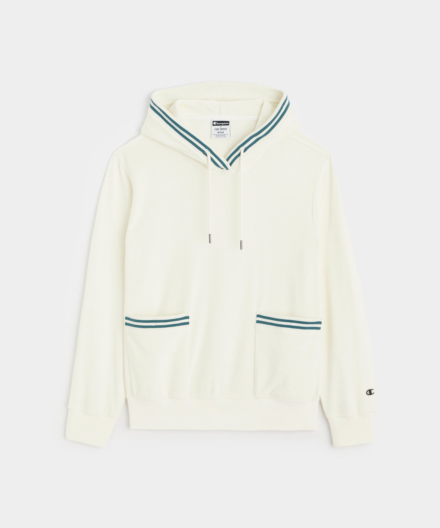 Champion Tipped Terry Popover Hoodie in Bisque