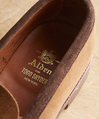 Todd Snyder + Alden Two-Tone Penny Loafer in Snuff