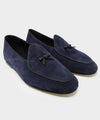 Todd Snyder x Rubinacci Belgian Suede Loafer in Navy