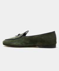 Todd Snyder x Rubinacci Marphy Suede Loafer in Racing Green