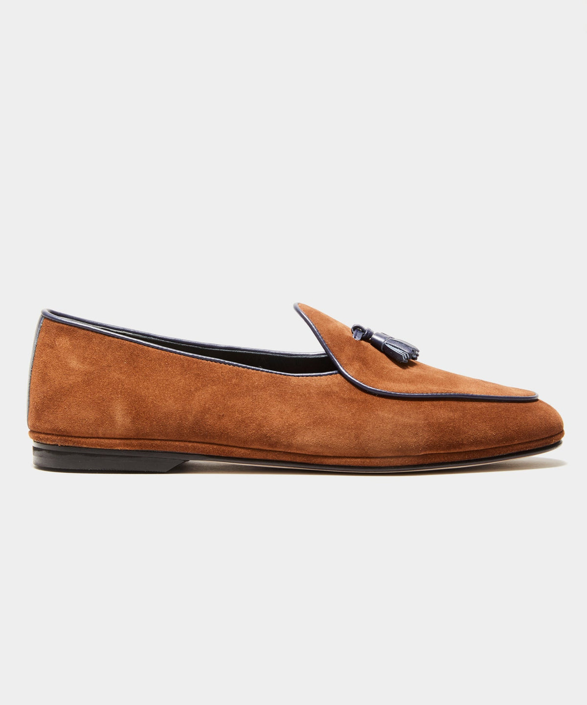 Todd Snyder x Rubinacci Marphy Suede Loafer in Tobacco