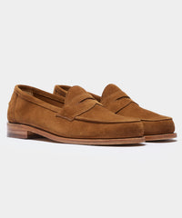 Todd Snyder x Sanders Edwin Loafer in Tobacco Suede