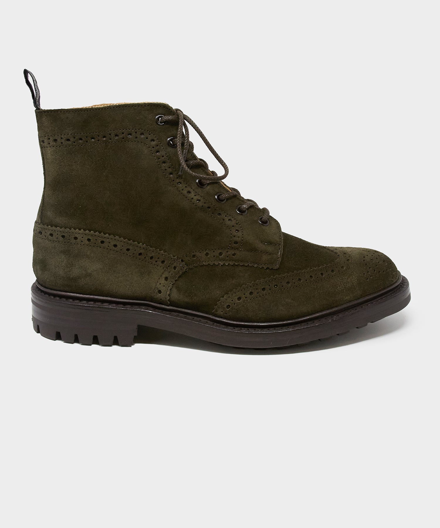 Todd Snyder x Tricker's Suede Stow Boot In Earth