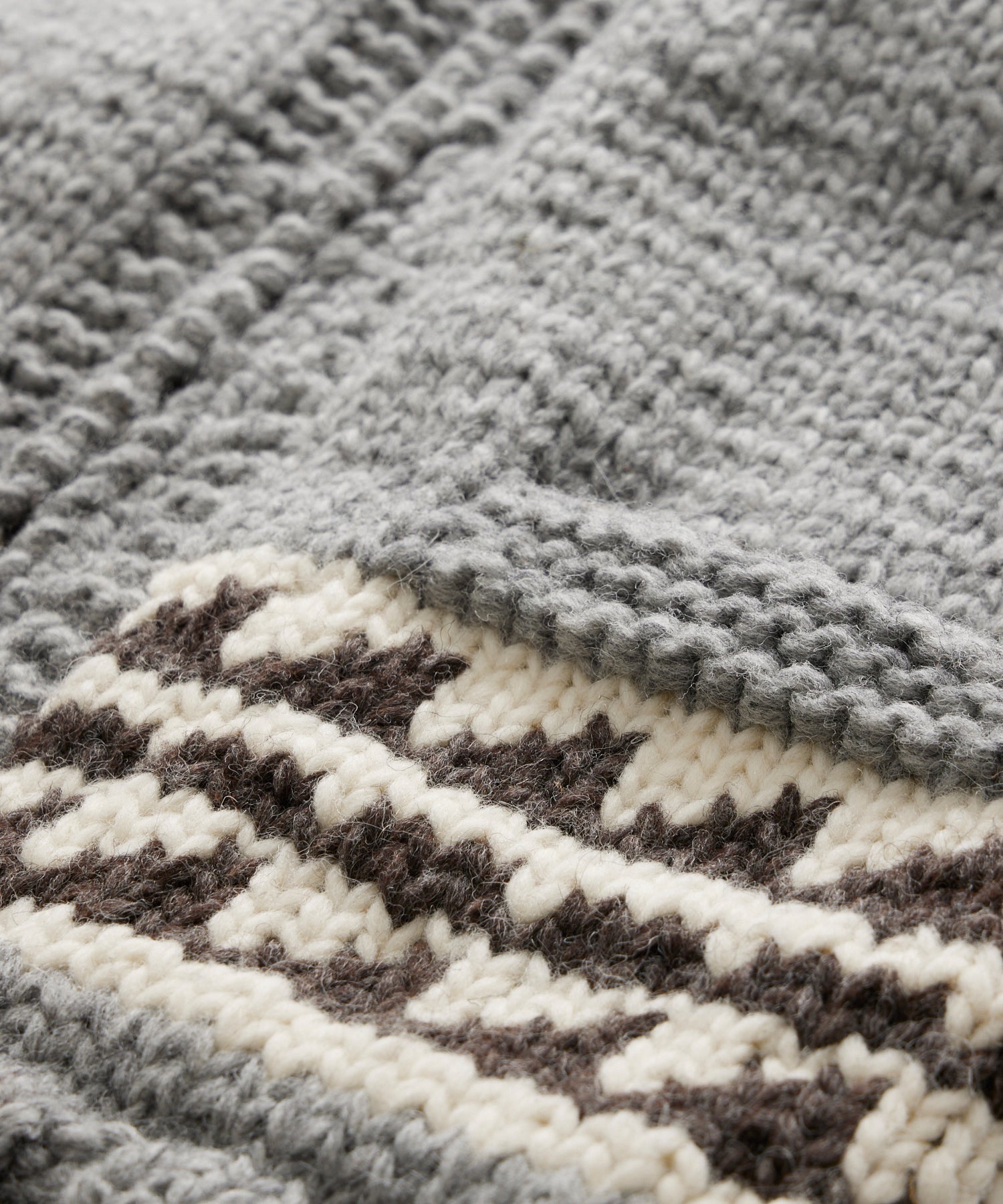 Triangle Hand-Knit Cardigan Jacket in Heather Grey – Todd Snyder