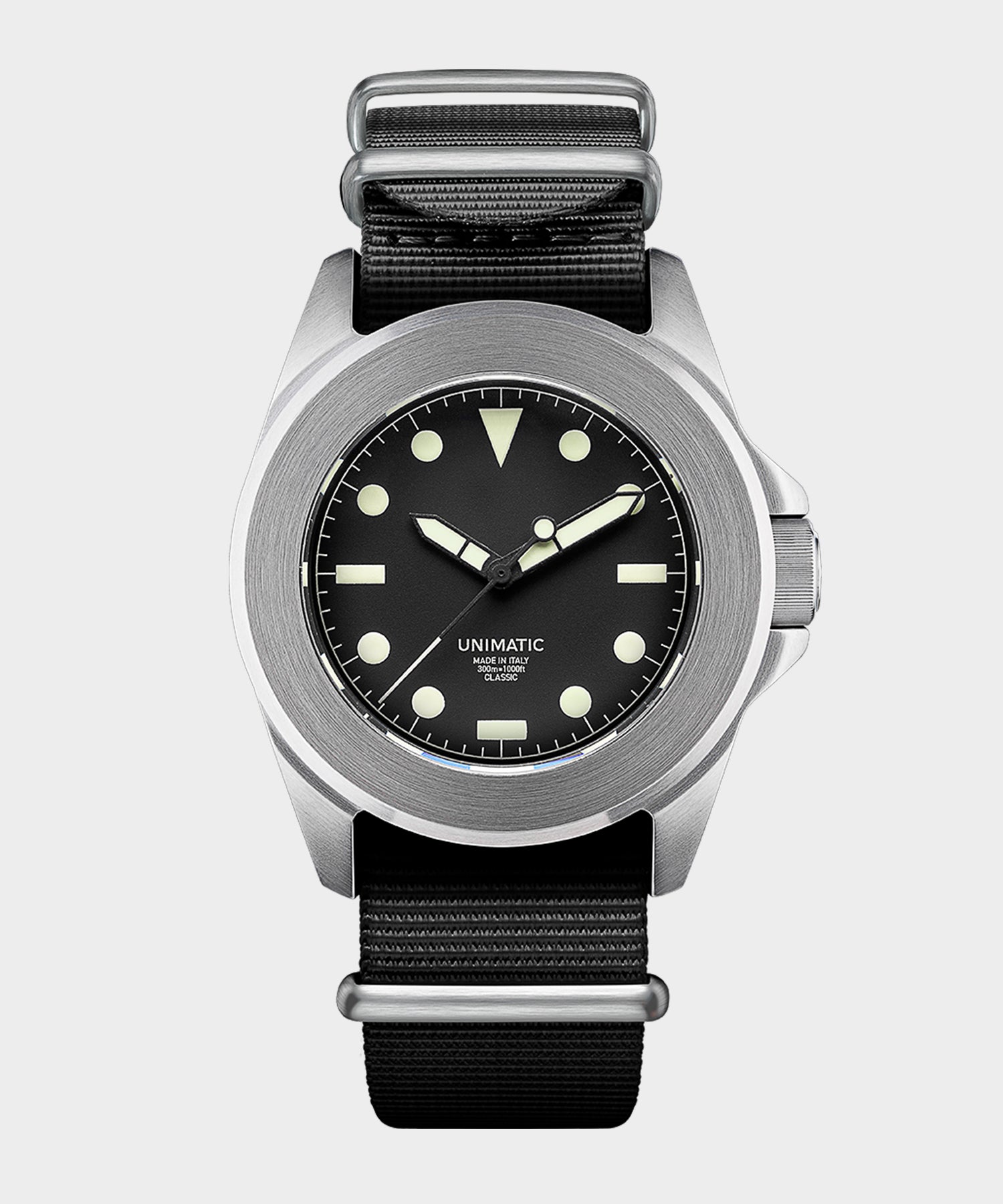 Unimatic U4 Classic Military Watch in black