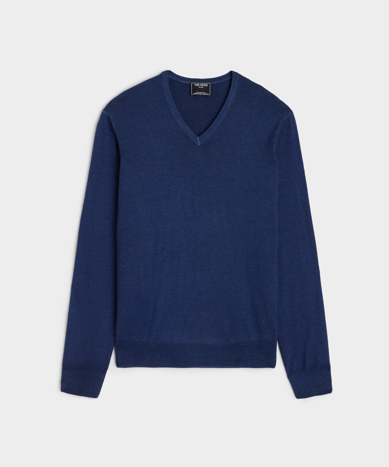 V-Neck Cashmere Sweater in Blue
