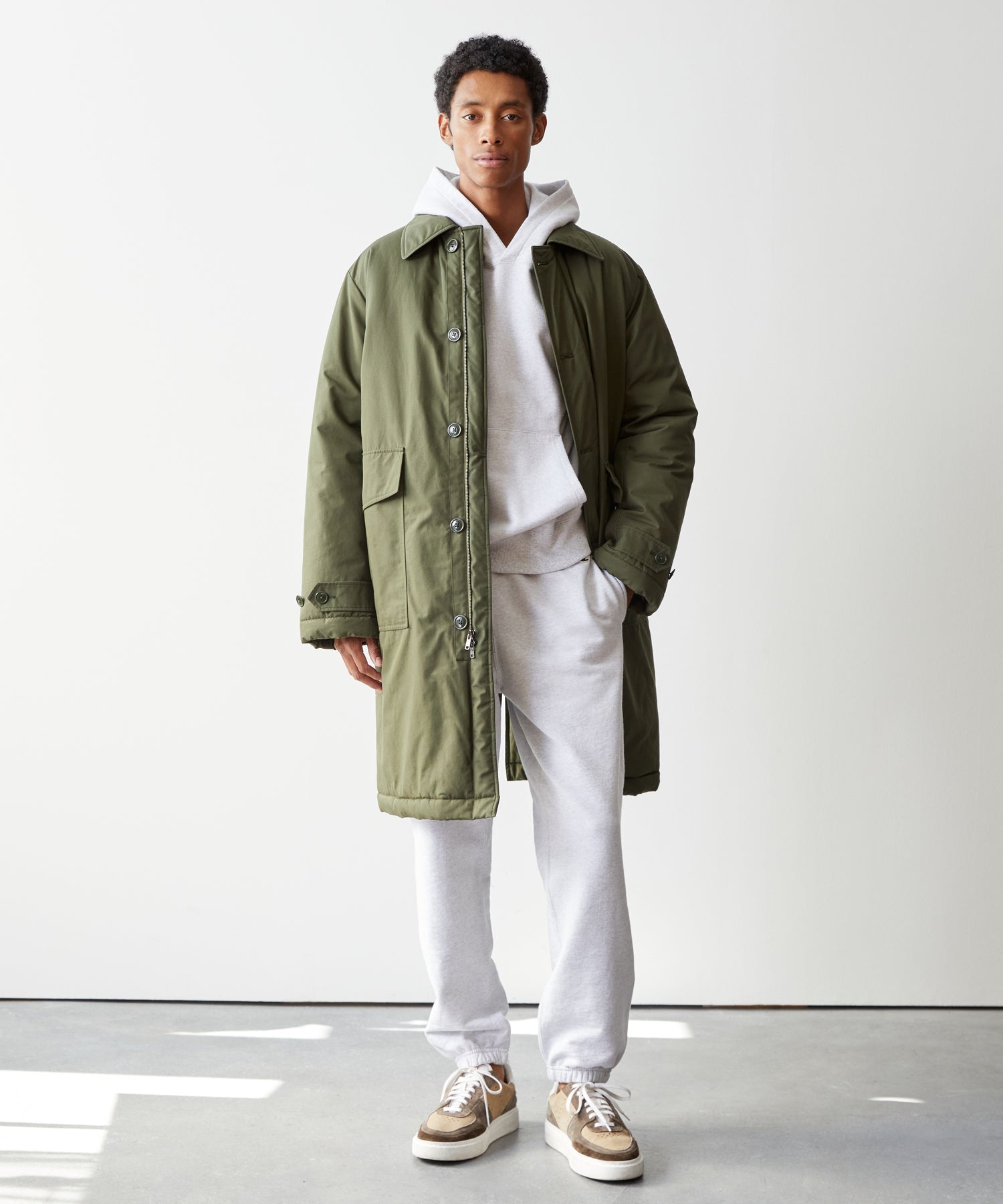 Ventile Down Trench in Olive