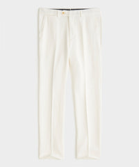 White Broken Herringbone Sutton Suit Pant