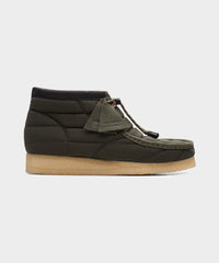 Clarks Wallabee Quilted Boot in Olive