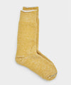Rototo Double Face Crew Sock In Yellow