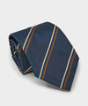 Navy Double Stripe Tie