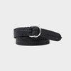 O-Ring Braided Belt in Black