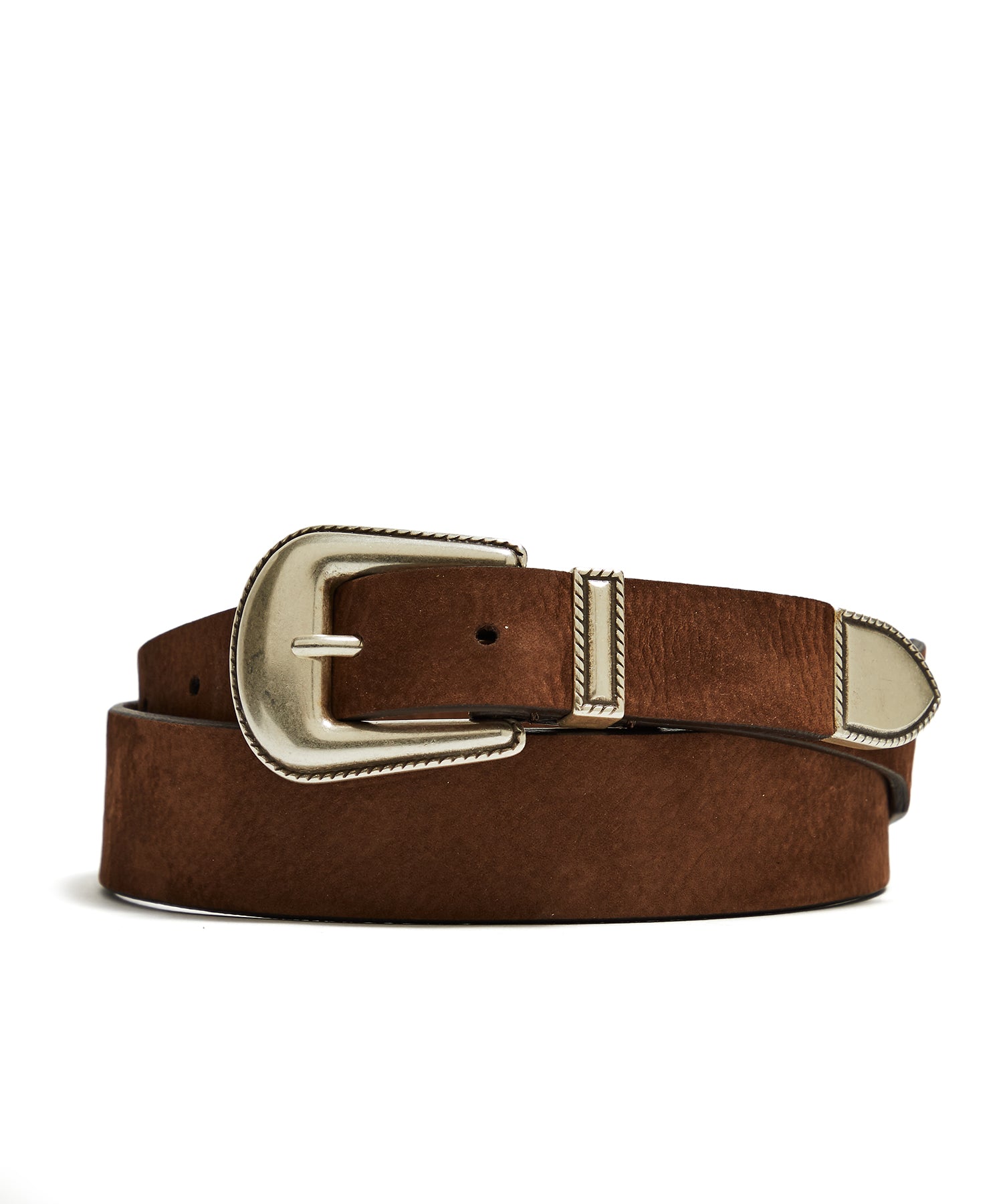 brown suede belt