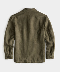 Olive Glen Plaid Tailored Chore Coat