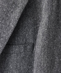 Italian Donegal Tweed Madison Suit Jacket in Charcoal