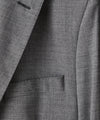 Italian Wool Foundation Madison Drawstring Suit in Charcoal