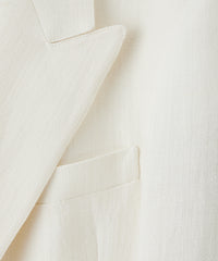 White Herringbone Double-Breasted Wythe Sport Coat