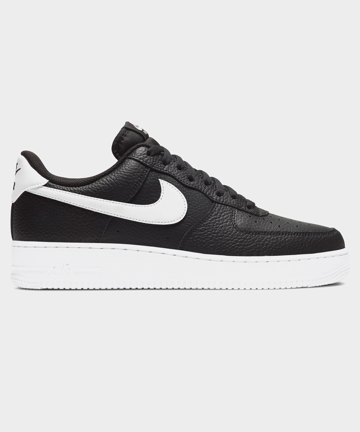 Nike Air Force 1 '07 Black with White Swoosh