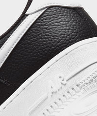 Nike Air Force 1 '07 Black with White Swoosh