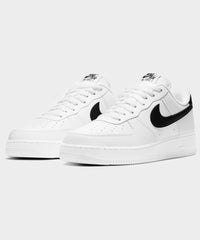 Nike Air Force 1 '07 White with Black Swoosh