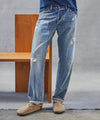 Relaxed Fit Selvedge Patch and Repair Jean in Indigo