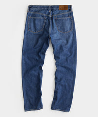 Classic Fit Selvedge Jean in Mid-Blue Wash