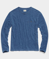 The Bleached Indigo Long Sleeve Tee