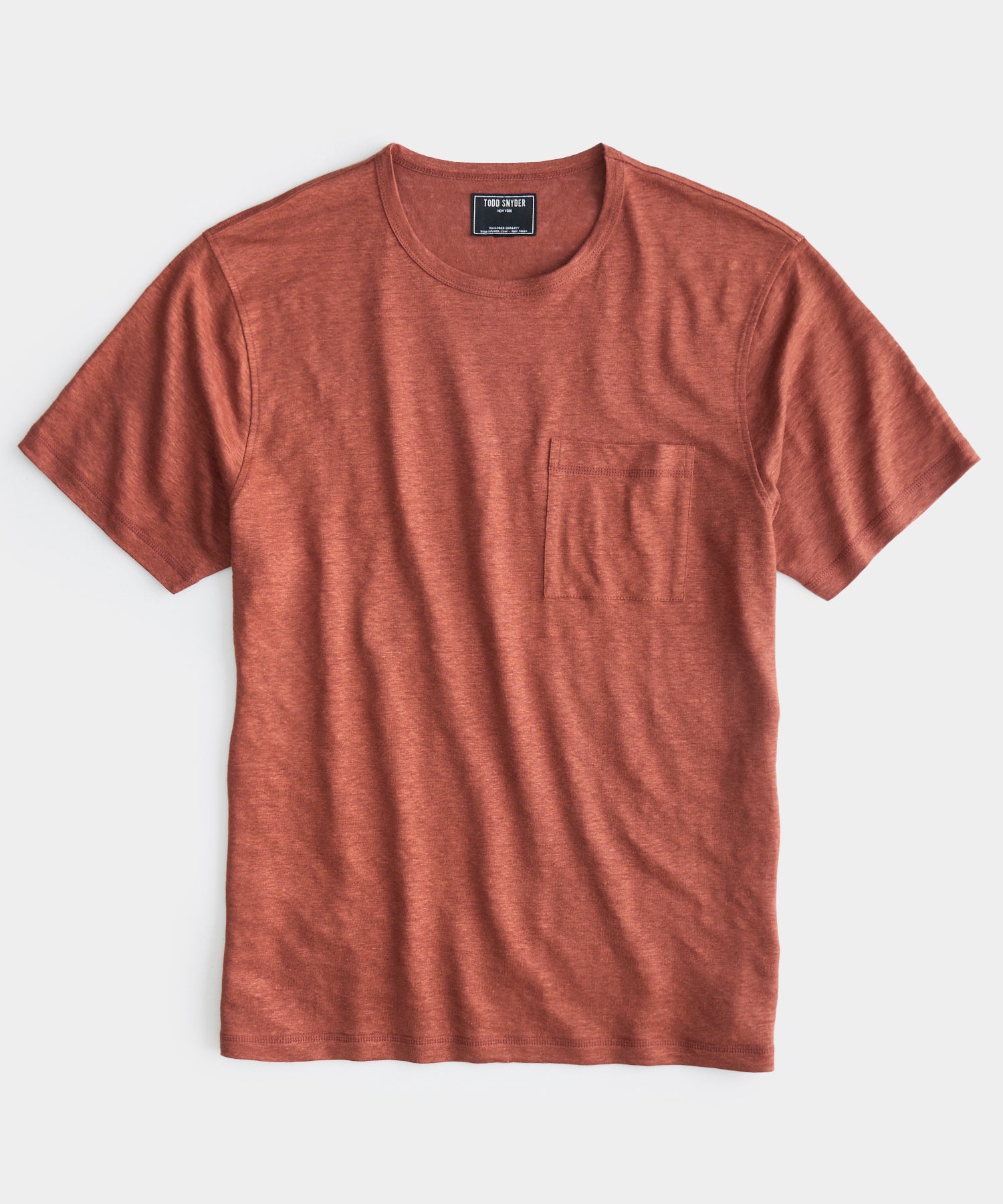 Linen Jersey T-Shirt in Copper Clay