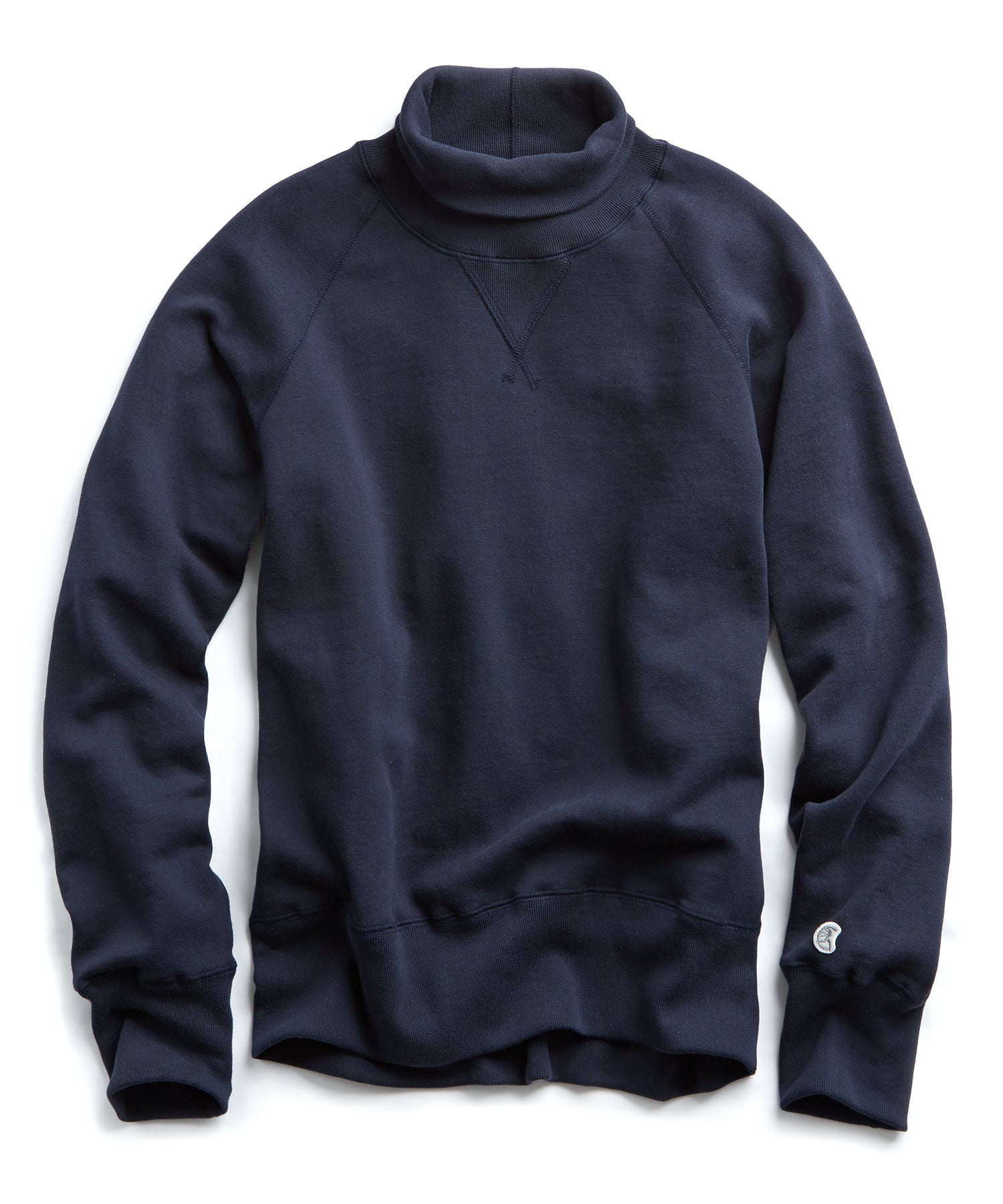 Midweight Turtleneck Sweatshirt in Original Navy