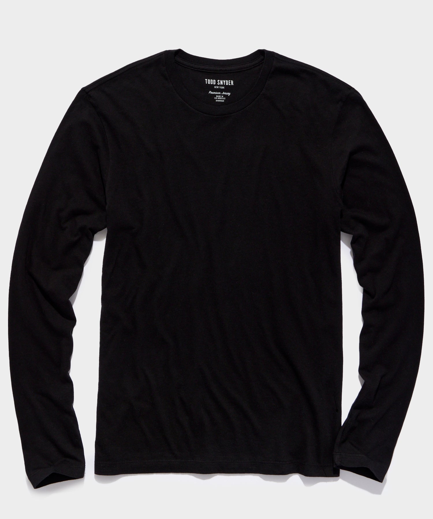 Made In L.A. Premium Jersey Longsleeve T-Shirt in Black