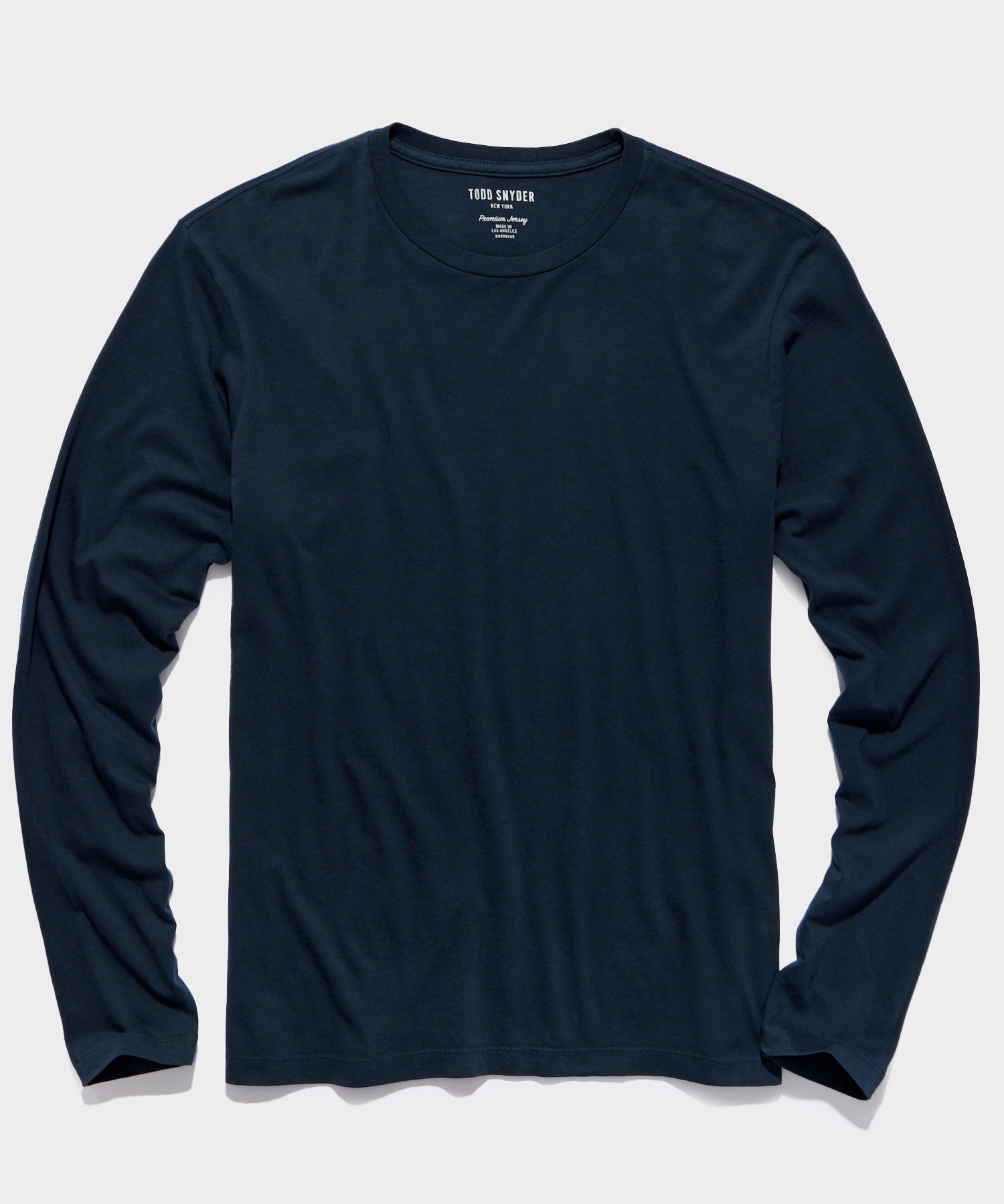 Made In L.A. Premium Jersey Longsleeve T-Shirt in Navy
