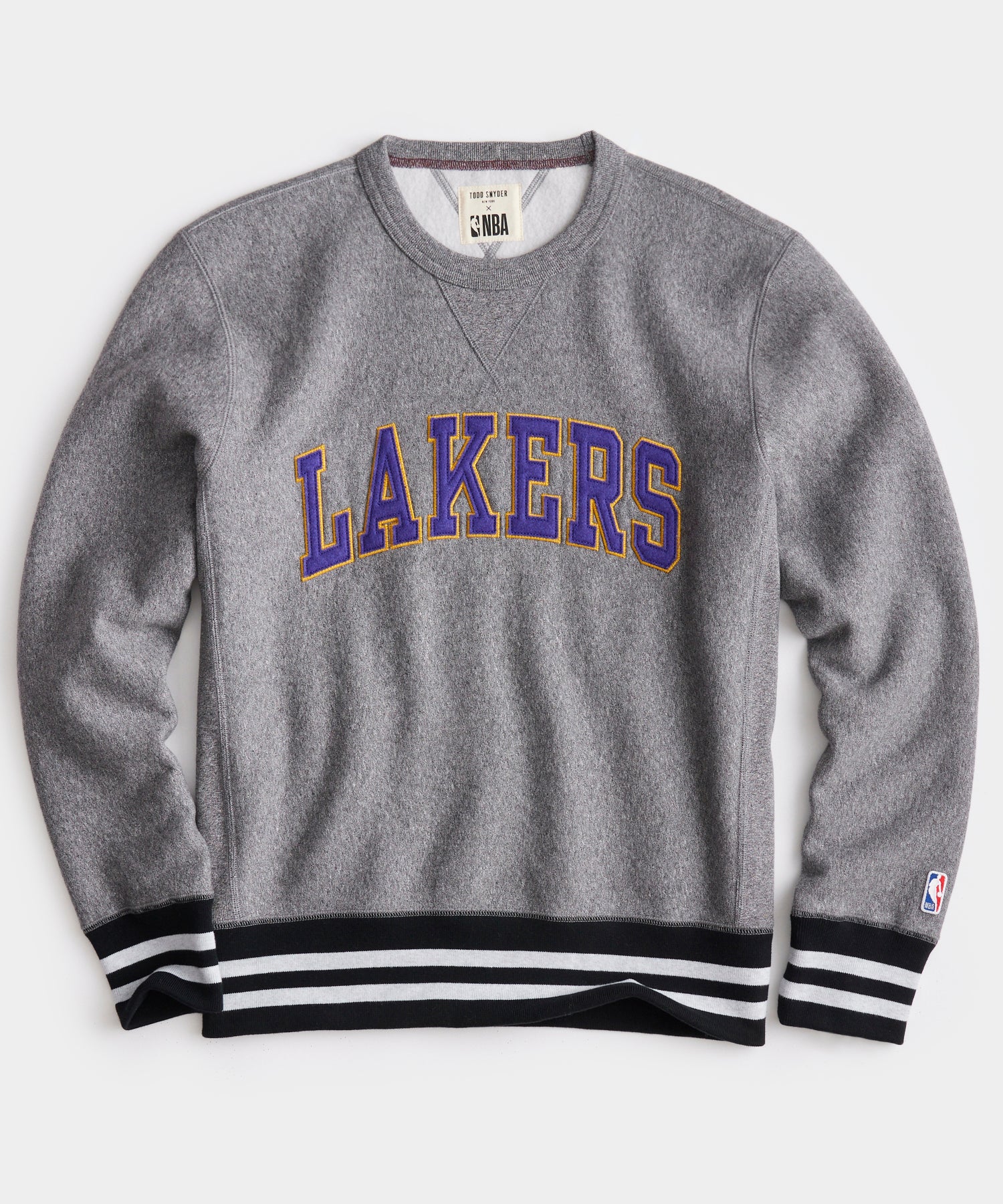 grey lakers sweater