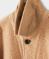 Italian Brushed Wool Chore Coat in Camel