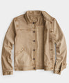 Garment Dyed Selvedge Denim Jacket in Dark Wheat