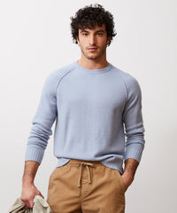 Nomad Cashmere Crewneck in Blue Willow