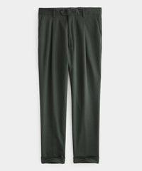 Wool Cotton Madison Suit Pant in Olive