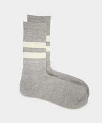 RoToTo Organic Cotton Special Trio Sock in Mix Grey