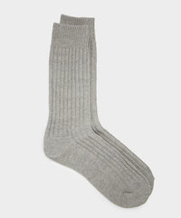 RoToTo Organic Cotton Special Trio Sock in Mix Grey