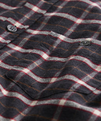 Charcoal Plaid Flannel Button-Down
