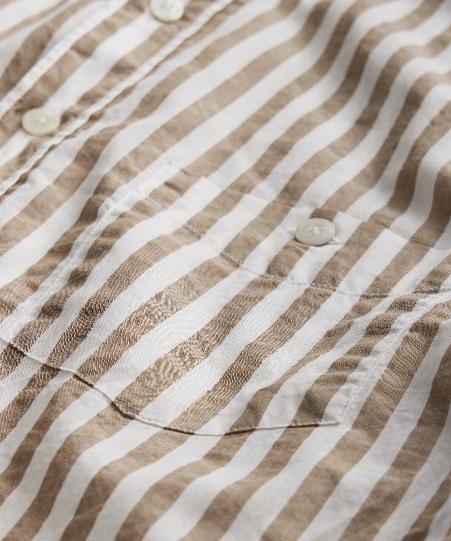 Striped Button Down + High Waist Khaki Pants (Style Pantry)