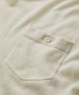 Premium Cashmere Pocket Tee in Bisque