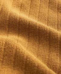 Italian Cotton Silk Tipped Riviera Sweater Polo in Bitter Gold