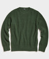 Italian Recycled Cashmere Crew in Olive