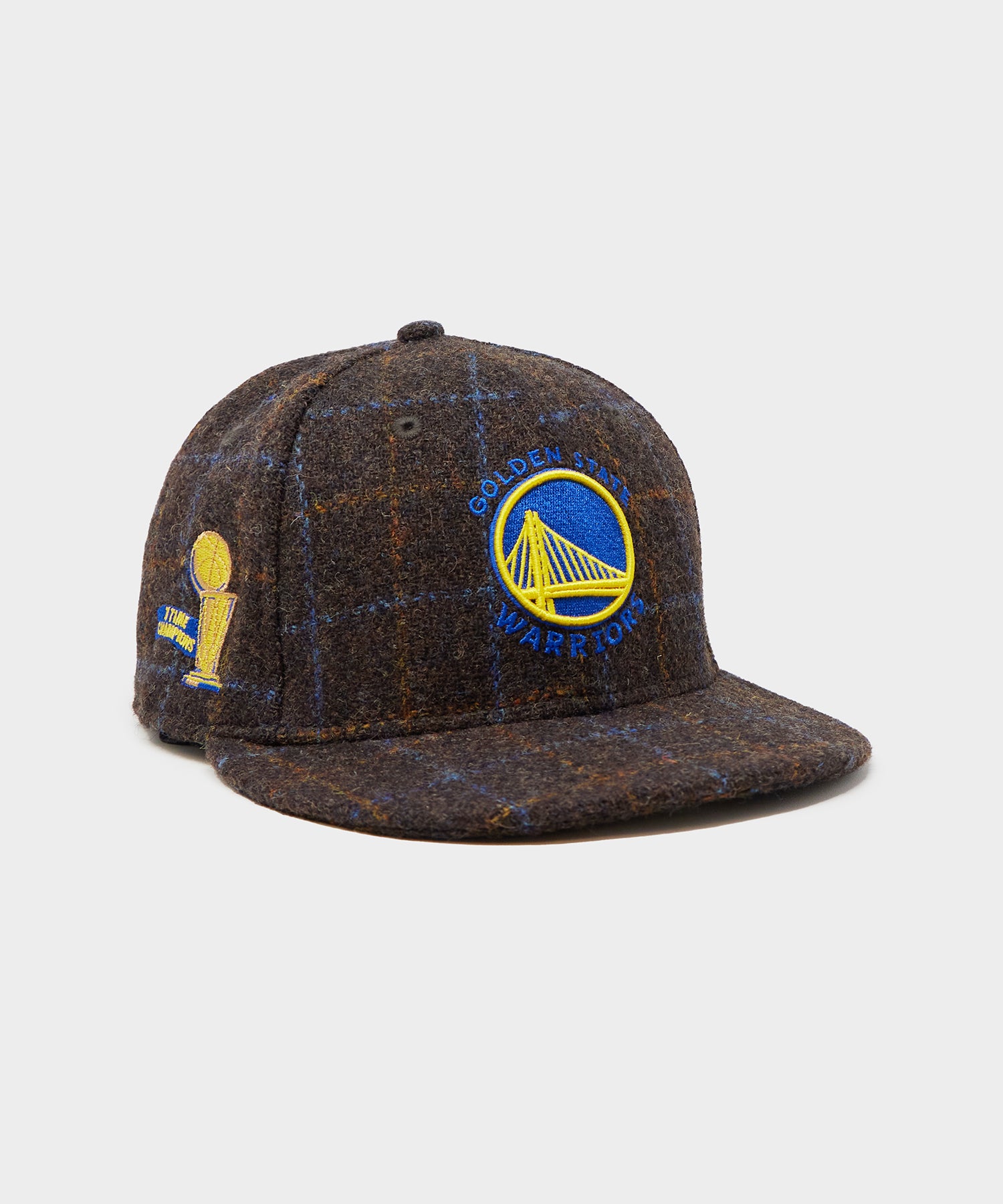 NEW! Golden State Warriors Mitchell & Ness Fitted Hat Heather Grey Size 7  1/8