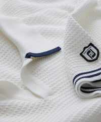 Todd Snyder x FootJoy Mesh Sweater Polo In Off White