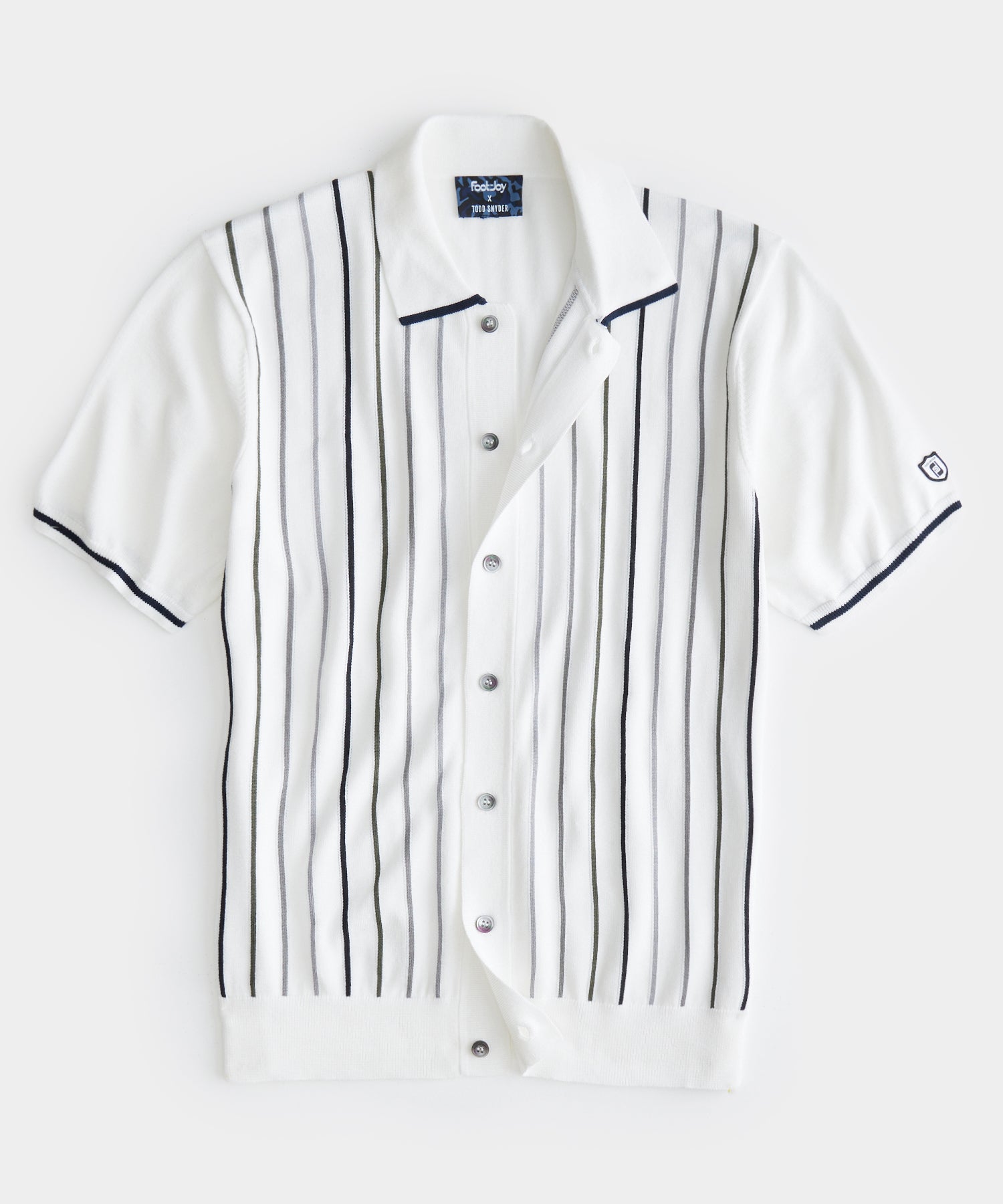Todd Snyder x FootJoy Full-Placket Sweater Polo In Off White