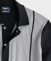 Todd Snyder x FootJoy Full-Placket Long-Sleeve Sweater Polo In Black